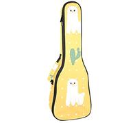 Zaino per ukulele da concerto, resistente con custodia per ukulele con custodia, ukulele tenore da concerto soprano 10 mm, borsa imbottita in alpaca gialla