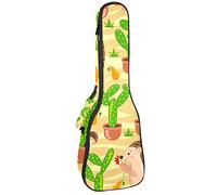 Zaino per ukulele da concerto, resistente con custodia per ukulele con custodia, ukulele tenore da concerto soprano, 10 mm, borsa imbottita per cactus riccio
