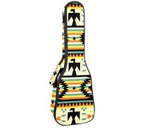 Zaino per ukulele da concerto, resistente con custodia per ukulele con custodia, ukulele tenore da concerto soprano da 10 mm, borsa imbottita modello nativo americano