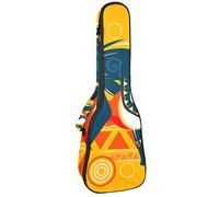 Zaino per ukulele da concerto, resistente con custodia per ukulele con custodia, ukulele tenore da concerto soprano da 10 mm, borsa imbottita da uomo che gioca musica africana