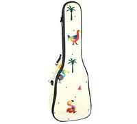 Zaino per ukulele da concerto, resistente con custodia per ukulele con custodia, ukulele tenore da concerto soprano, 10 mm, imbottito BagDodo motivo uccello