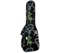 Zaino per ukulele da concerto, resistente con custodia per ukulele con custodia, ukulele tenore da concerto soprano 10 mm, borsa imbottita per leoni e zebre disegnati a mano