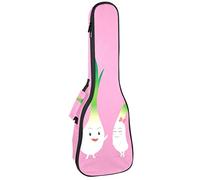 Zaino per ukulele da concerto, resistente con custodia per ukulele con custodia, ukulele tenore da concerto soprano da 10 mm, borsa imbottita per famiglia, cipolla con rosa