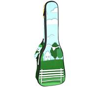 Zaino per ukulele da concerto, resistente con custodia per ukulele con custodia, ukulele tenore da concerto soprano da 10 mm, borsa imbottita con pecora neraA Happy Family of Three in the Park