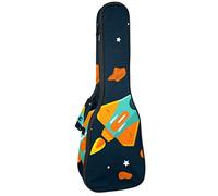 Zaino per ukulele da concerto, resistente con custodia per ukulele con custodia, ukulele tenore da concerto soprano, 10 mm, imbottito BagStarship, cartone animato
