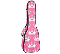 Zaino per ukulele da concerto, resistente con custodia per ukulele con custodia, ukulele tenore da concerto soprano da 10 mm, borsa imbottita da 10 mm, nero pecora rosa ragazza principessa Royalty