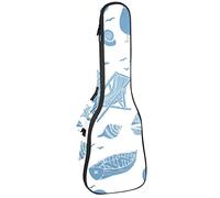 Zaino per ukulele da concerto, resistente con custodia per ukulele con custodia, ukulele tenore da concerto soprano 10 mm, borsa imbottita per la nave da vocazione, sedia a sdraio con faro