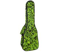 Zaino per ukulele da concerto, resistente con custodia per ukulele con custodia, ukulele tenore da concerto soprano 10 mm, borsa imbottita verde naturale trifoglio campo
