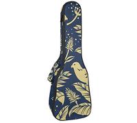Zaino per ukulele da concerto, resistente con custodia per ukulele con custodia, ukulele tenore da concerto soprano da 10 mm, imbottito BagGold Birds in the Nature