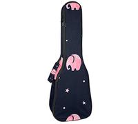Zaino per ukulele da concerto, resistente con custodia per ukulele con custodia, ukulele tenore da concerto soprano, 10 mm, borsa imbottita con elefante, carina