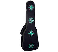 Zaino per ukulele da concerto, resistente con custodia per ukulele con custodia, ukulele tenore da concerto soprano, 10 mm, borsa imbottita con motivo a bussola marina