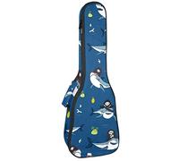 Zaino per ukulele da concerto, resistente custodia per ukulele con contenitore, Ukulele tenore soprano da 10 mm, borsa imbottita con squalo pirata cocco