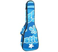 Zaino per ukulele da concerto, resistente custodia per ukulele con custodia, per concerti soprano, ukulele tenore da 10 mm, borsa imbottita nera SheepsSongkran Festival pistole ad acqua blu