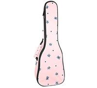 Zaino per ukulele da concerto, resistente custodia per ukulele con custodia, per concerti soprano, ukulele tenore, 10 mm, borsa imbottita da principessa, rosa