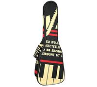 Zaino per ukulele da concerto, resistente custodia per ukulele con custodia, per concerti soprano, ukulele tenore da 10 mm, imbottito BagRetro International Jazz Day Saxaphone