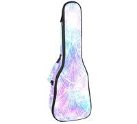 Zaino per ukulele da concerto, resistente custodia per ukulele con custodia, per concerti soprano, ukulele tenore, 10 mm, borsa imbottita per sirena, scala marina, galassia