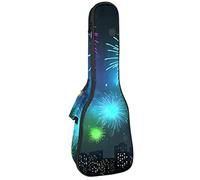 Zaino per ukulele da concerto, resistente custodia per ukulele con custodia, per concerti soprano, ukulele tenore da 10 mm, borsa imbottita nera SheepsFireworks Sparklers on city night scene