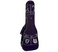 Zaino per ukulele da concerto, resistente custodia per ukulele con custodia, per concerti soprano, ukulele tenore, 10 mm, con spazio per ruota zodiacale
