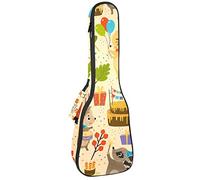 Zaino per ukulele da concerto, resistente custodia per ukulele con custodia, per concerti, ukulele tenore, 10 mm, borsa imbottita per riccio, coniglio, volpe