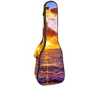 Zaino per ukulele da concerto, resistente custodia per ukulele con custodia, per concerti, ukulele tenore soprano, 10 mm, borsa imbottita, colore: viola naturale
