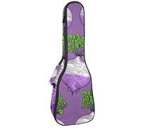 Zaino per ukulele da concerto, resistente custodia per ukulele con custodia, per concerti, ukulele tenore, 10 mm, borsa imbottita viola rapa Rutabaga vegetale