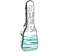 Zaino per ukulele da concerto, resistente custodia per ukulele con custodia, Ukulele tenore soprano, 10 mm, borsa imbottita per sogno di mare