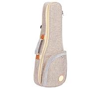 Zaino per Ukulele, Pratica Borsa per Ukulele, Design Cuscino per il Collo, Morbido Cotone Soffice e Materiale di Lino Regolabile con Ciondolo per Negozio di Musica (26 pollici)