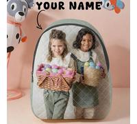 Zaino personalizzabile romboidale, personalizzabile in base al tuo design unico, adatto per bambini e adolescenti, puoi stampare le tue foto o le foto di fratelli e compagni di classe come regalo Poli