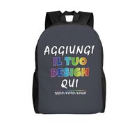 Zaino personalizzata per uomo donna - il tuo con foto, testo o nome - zaino personalizzato bambino, capacità con scomparti per Ideale per Scuola, Viaggi, Tempo Libero e Lavoro