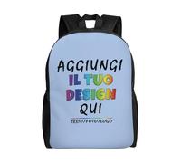 Zaino personalizzata per uomo donna - il tuo con foto, testo o nome - zaino personalizzato bambino, capacità con scomparti per Ideale per Scuola, Viaggi, Tempo Libero e Lavoro