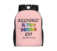 Zaino personalizzata per uomo donna - il tuo con foto, testo o nome - zaino personalizzato bambino, capacità con scomparti per Ideale per Scuola, Viaggi, Tempo Libero e Lavoro