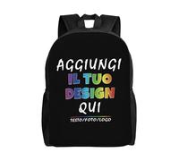 Zaino personalizzata per uomo donna - il tuo con foto, testo o nome - zaino personalizzato bambino, capacità con scomparti per Ideale per Scuola, Viaggi, Tempo Libero e Lavoro