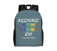Zaino personalizzata per uomo donna - il tuo con foto, testo o nome - zaino personalizzato bambino, capacità con scomparti per Ideale per Scuola, Viaggi, Tempo Libero e Lavoro