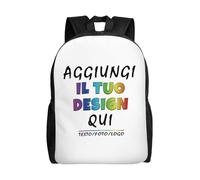 Zaino personalizzata per uomo donna - il tuo con foto, testo o nome - zaino personalizzato bambino, capacità con scomparti per Ideale per Scuola, Viaggi, Tempo Libero e Lavoro