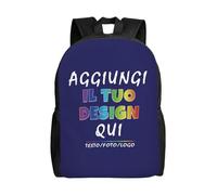 Zaino personalizzata per uomo donna - il tuo con foto, testo o nome - zaino personalizzato bambino, capacità con scomparti per Ideale per Scuola, Viaggi, Tempo Libero e Lavoro