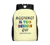 Zaino personalizzata per uomo donna - il tuo con foto, testo o nome - zaino personalizzato bambino, capacità con scomparti per Ideale per Scuola, Viaggi, Tempo Libero e Lavoro