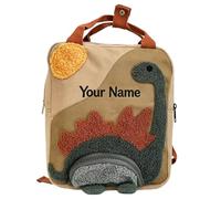 Zaino Personalizzato con Dinosauri per Bambini, Zaino Scolastico con Nome Ricamato per L'asilo Carino Animali Dei Cartoni Animati Zainetto Leggero per Bambini e Bambine Dinosaur,customised