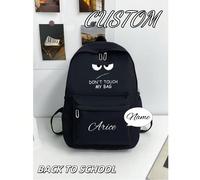 Zaino personalizzato da palestra, può essere stampato con nome personalizzato o informazioni sulle vacanze. Nuovo prodotto per la stagione back-to-school, casual e versatile, stampato con "Non toccare