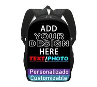 Zaino Personalizzato Foto/immagine Personalizzata Borsa Da Scuola per Bambini Borsa Da Viaggio per Laptop per Studenti, Ragazzi e Ragazze, Regalo per Il Rientro A Scuola Customize,single layer