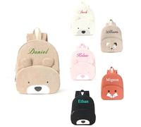 Zaino personalizzato in velluto a coste con nome Borse animali carini Borsa a tracolla con nome personalizzato per bambini.