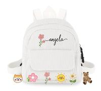 Zaino Personalizzato per Bambine e Bambini, Mini Zaino con Nome Ricamato su Misura, Zaini per Bambini Piccoli, Mini Zainetto per Bambini per l'Asilo e la Scuola Elementare
