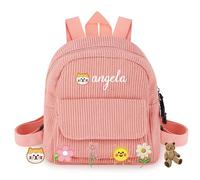 Zaino Personalizzato per Bambine e Bambini, Mini Zaino con Nome Ricamato su Misura, Zaini per Bambini Piccoli, Mini Zainetto per Bambini per l'Asilo e la Scuola Elementare