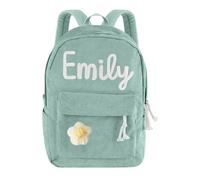 Zaino Personalizzato Per Ragazze, Nome Personalizzato Corduroy Cotone Zaini, Borsa Scolastica, Ritorno A Scuola Regali Per Bambini, Asilo Materno, College