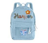 Zaino Personalizzato Per Ragazze, Nome Personalizzato Corduroy Cotone Zaini, Borsa Scolastica, Ritorno A Scuola Regali Per Bambini, Asilo Materno, College