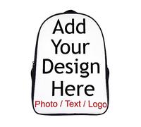 Zaino personalizzato per ragazzo ragazza, zaino con immagine di testo personalizzato, zaino per laptop personalizzato per uomo donna, zaino da viaggio casual da 16 pollici