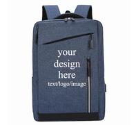 Zaino Personalizzato Personalizzato Zaino Da Lavoro Casual Di Grande Capacità Zaino Da Lavoro per Uomo Laptop Viaggio Studente Borse Da Scuola Stampa Logo Foto Nome Modello Color2,15 inches