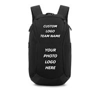 Zaino Personalizzato Squadra Di Calcio Personalizzare Stampa Logo Borsa Da Basket Pacchetto Di Formazione Di Grande Capacità Borsa Da Calcio Sportiva Fai Da Te Black,20x32x55cm