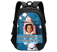 Zaino personalizzato Zaino da viaggio personalizzabile con scomparti multipli - Ideale per scuola, viaggi ed avventure all'aperto