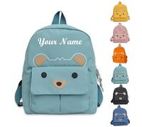 Zaino Personalizzato,Zaino Personalizzato Per Bambini Con Nomi Ricamati,Zaino Asilo Ragazzi Ragazze, Regali Personalizzati Bambini Per Bambini Zaino 2-3 Anni (Stile A(Verde))