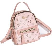 Zaino piccolo da donna, borsa zaino in pelle PU Mini zaino da viaggio alla moda borsa a tracolla casual zaino convertibile 3 modi di trasporto con cinghie rimovibili per lavoro scolastico, Rosa